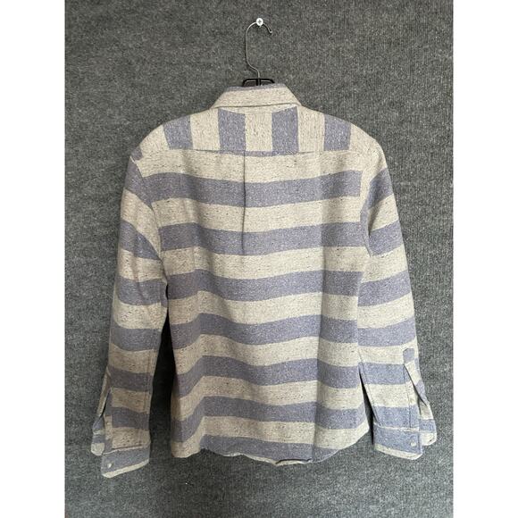 Raleigh Denim Workshop Shirt Mens Small Blue Cotton Flannel Heavyweight - Picture 2 of 6